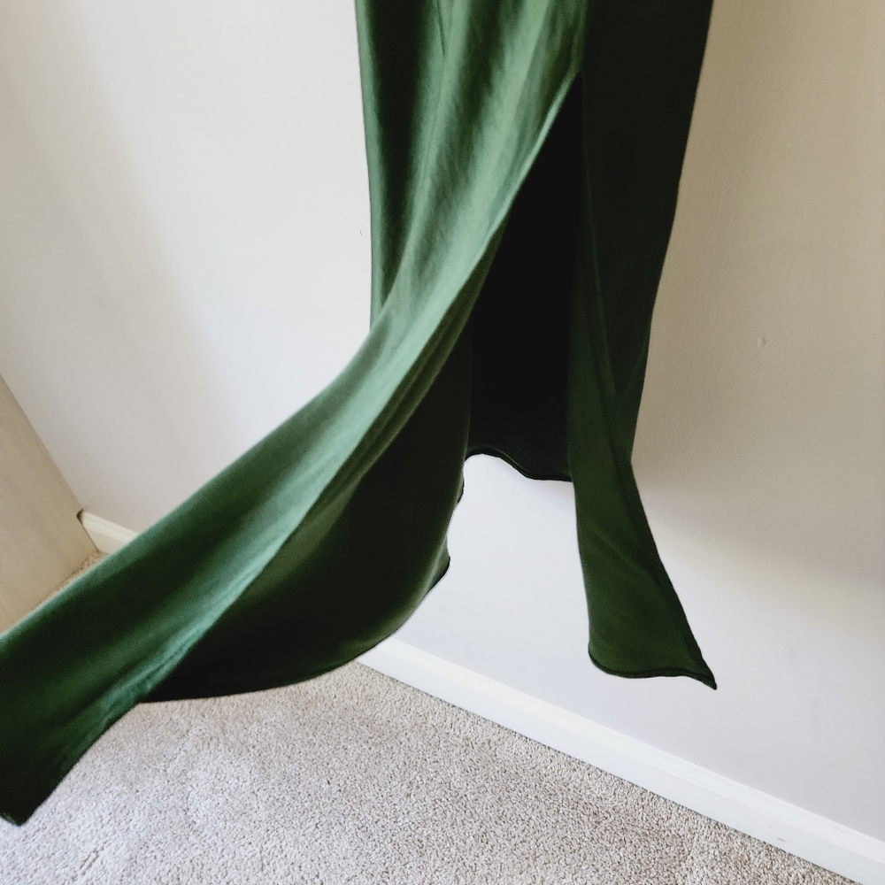 Zara Dark Green Midi Dress - Picture 7 of 14